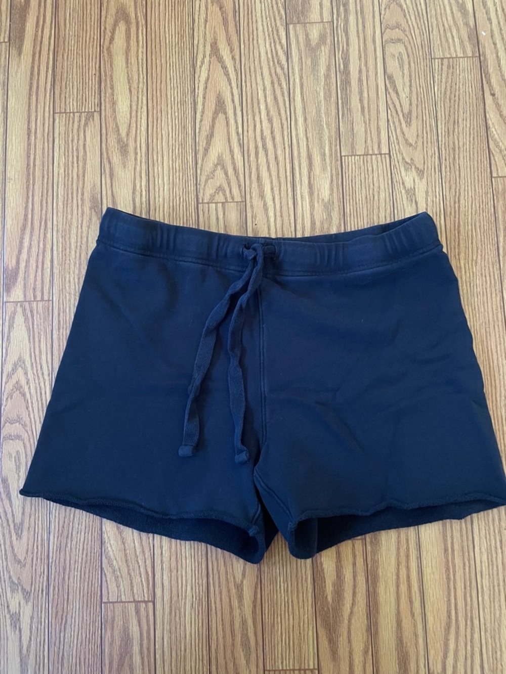 Frank & Eileen Tee Lab cotton black lounge sweat shorts size S